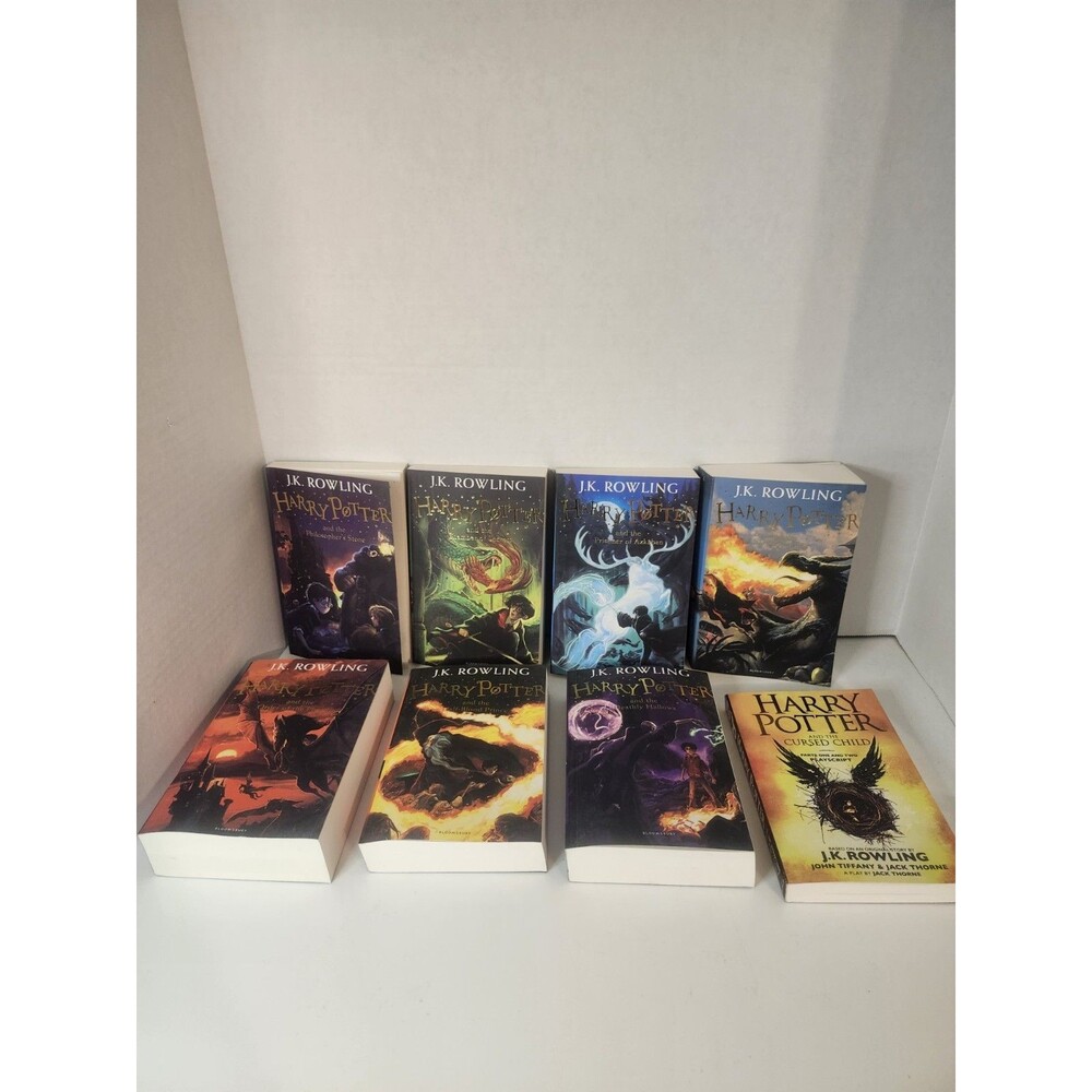 Lot Of 8 Harry Potter Paperback Books